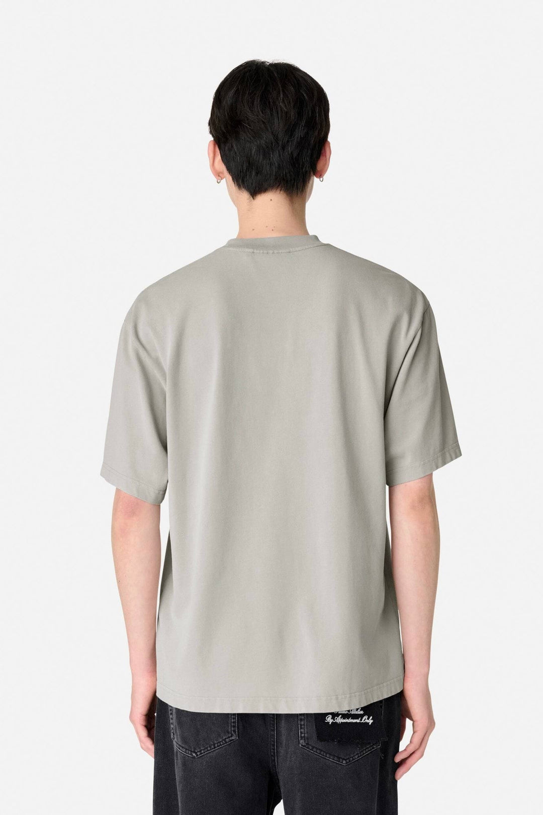 Distort Washed T-Shirt Stone Grey