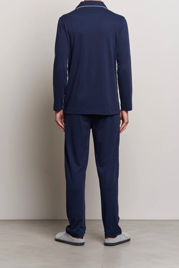 Cotton Pyjama Set Cruise Navy