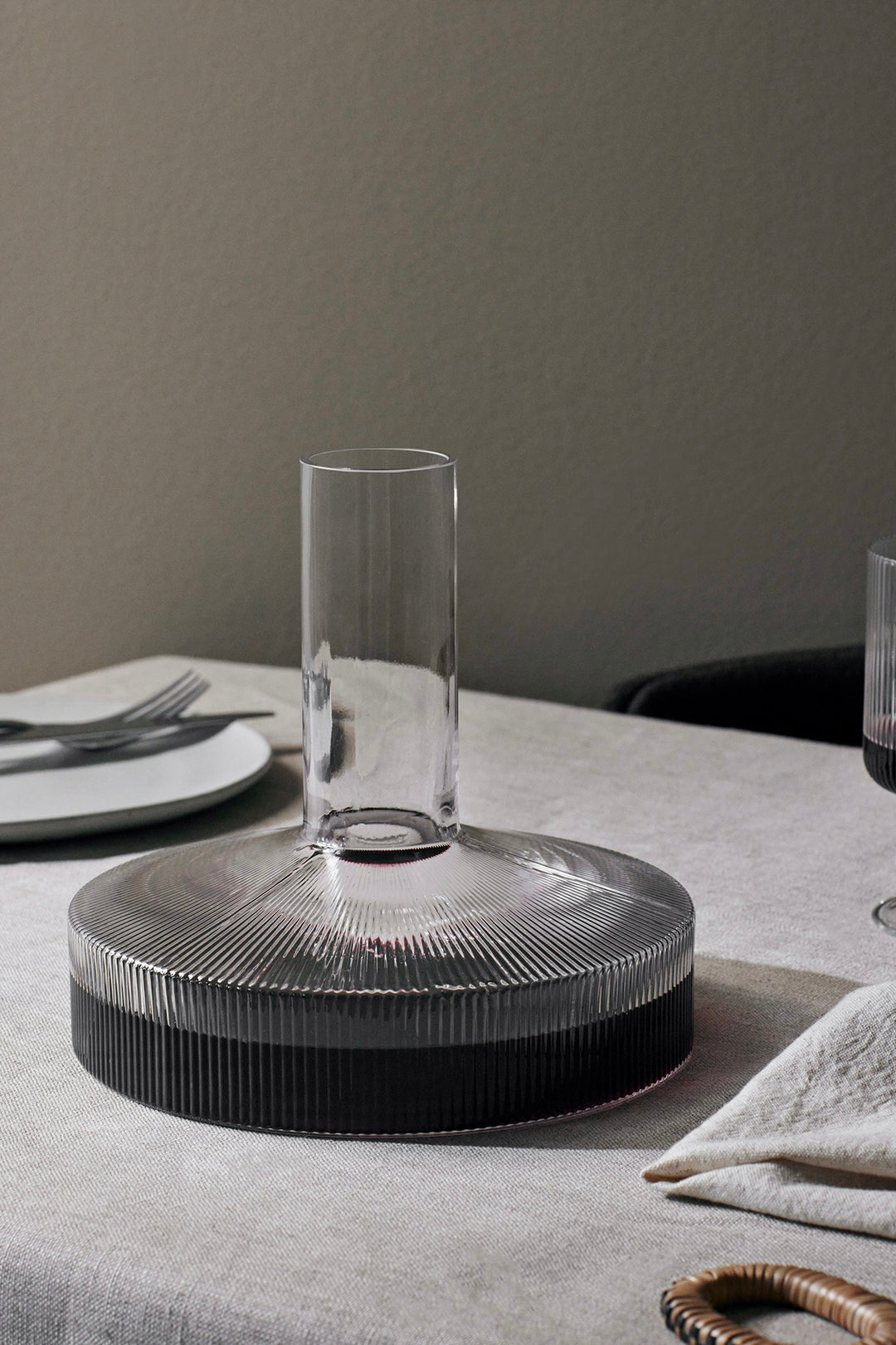 ferm LIVING Ripple Wine Carafe Clear - Dale