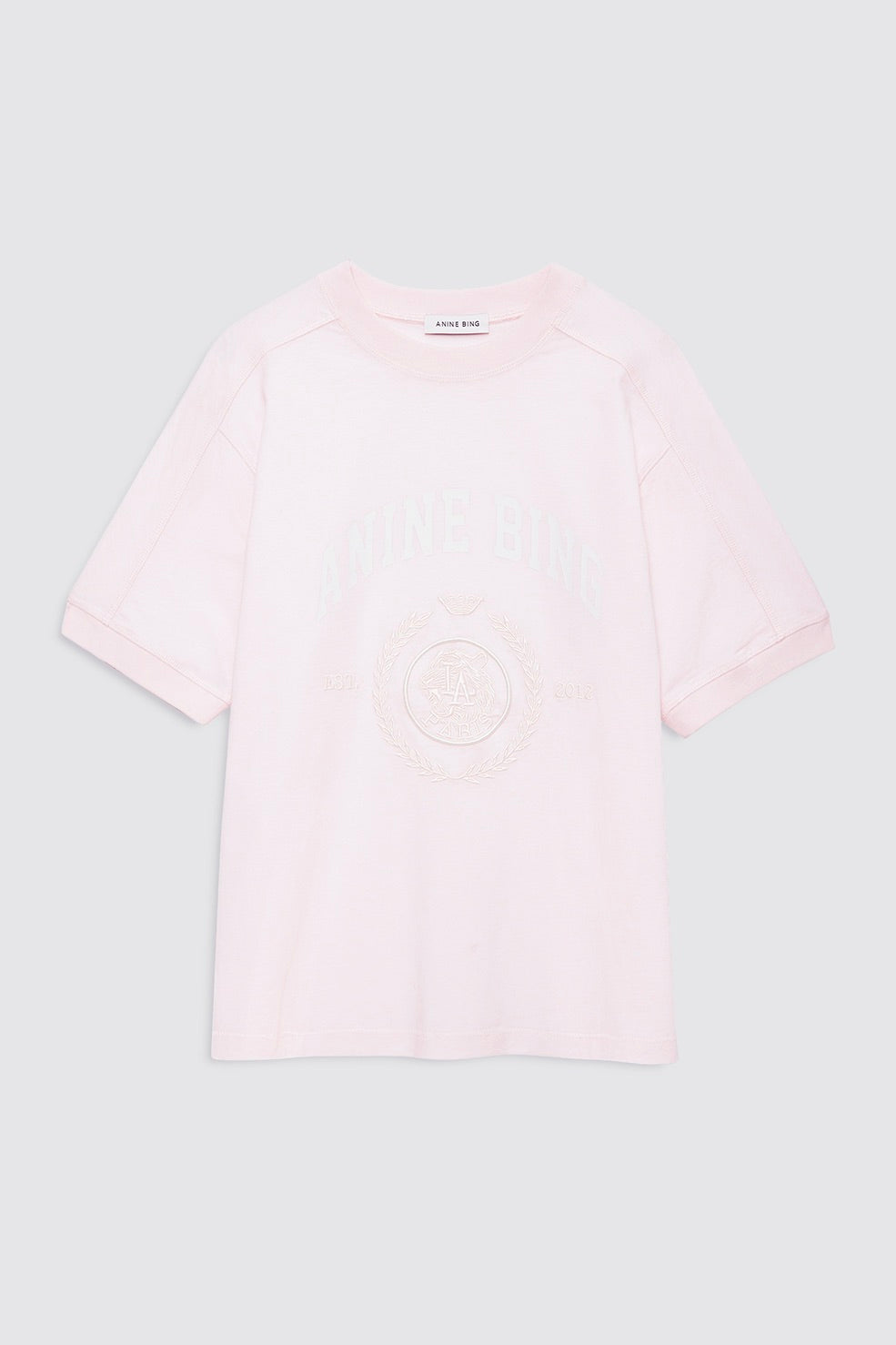 ANINE BING Jaylin Tee Collegiate Powder Pink - Dale