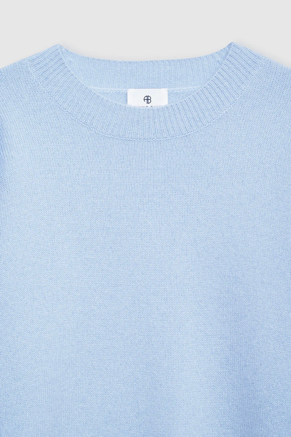 Lee Crew Cashmere Sweater Pale Blue