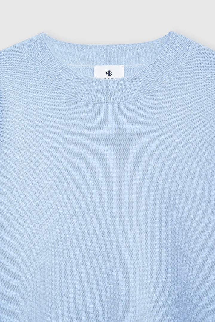 Lee Crew Cashmere Sweater Pale Blue