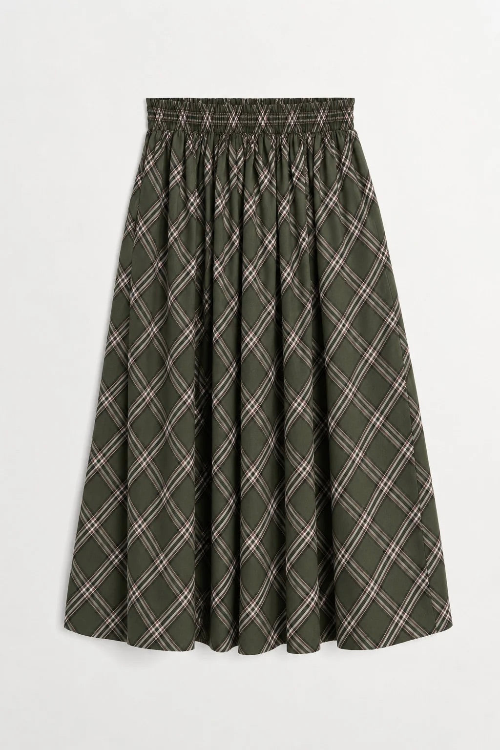 Dagny Skirt Green/White Check