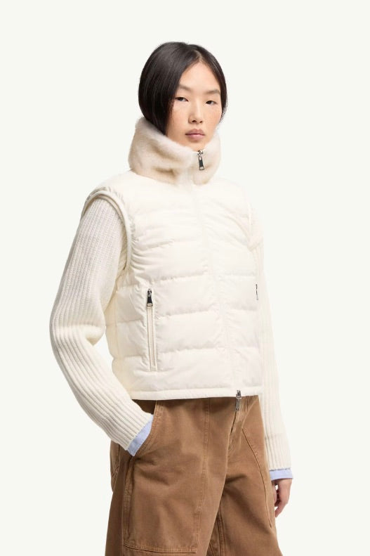 Pervenche 3-in-1 Short Down Jacket Natural White