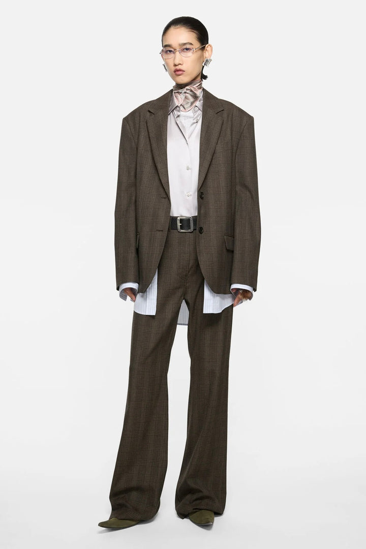 Layered Wool Suit Jacket