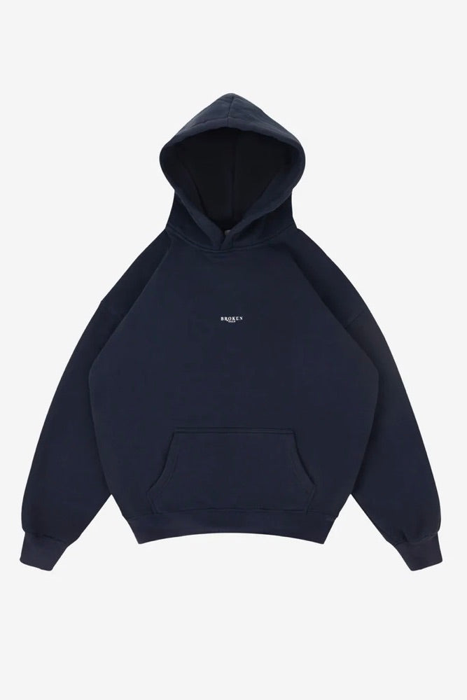 Vintage Navy Logo Hoodie
