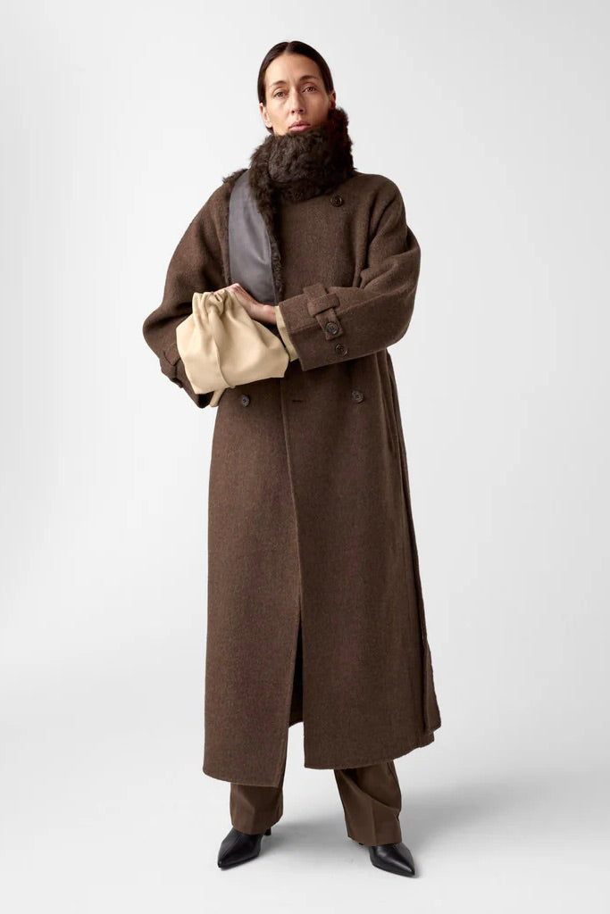 Carmella Wool Coat Espresso