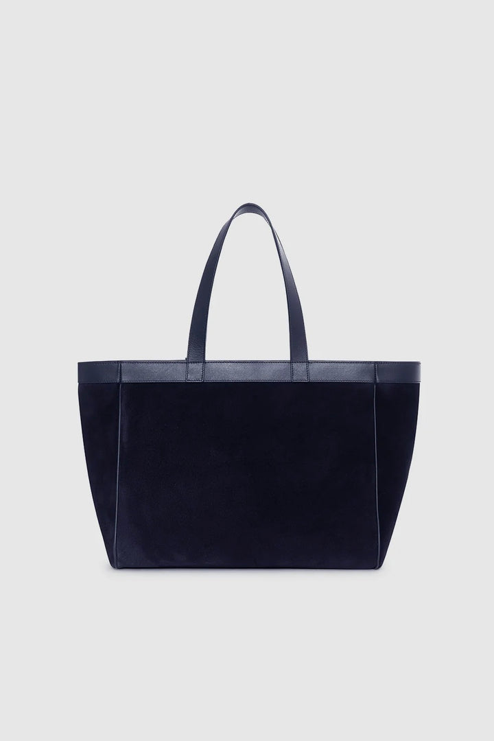 ANINE BING Medium Rio Tote Navy Suede - Dale