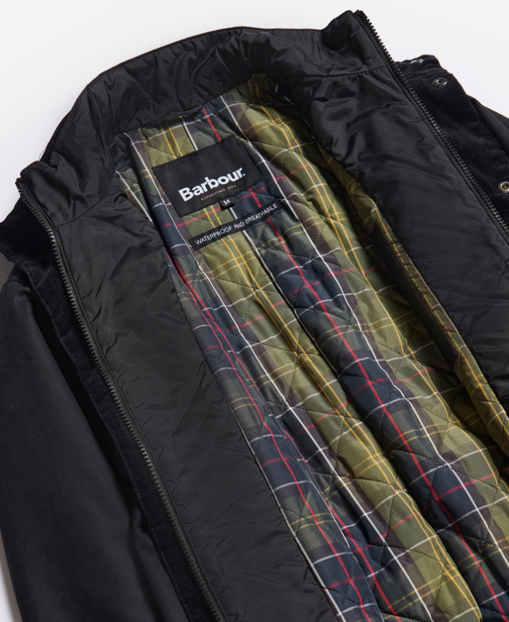 Ogston Wax Jacket Black