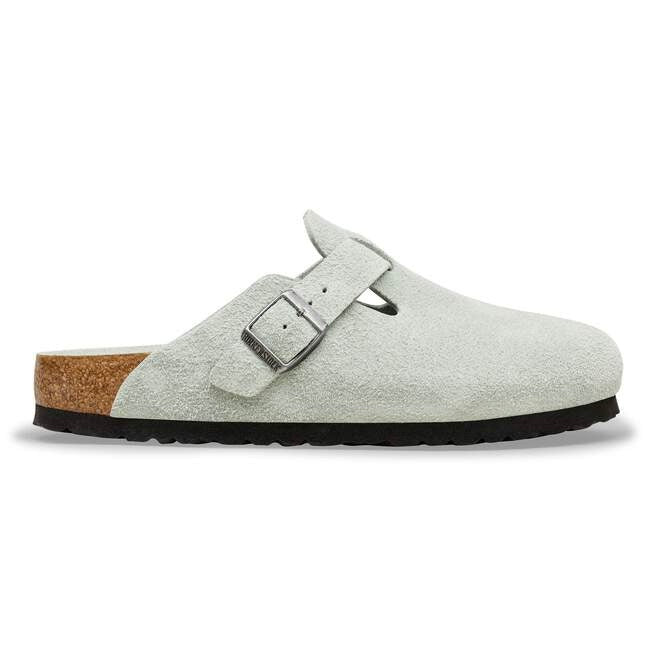 BIRKENSTOCK Boston BS Suede Leather Pure Sage Tonal - Dale