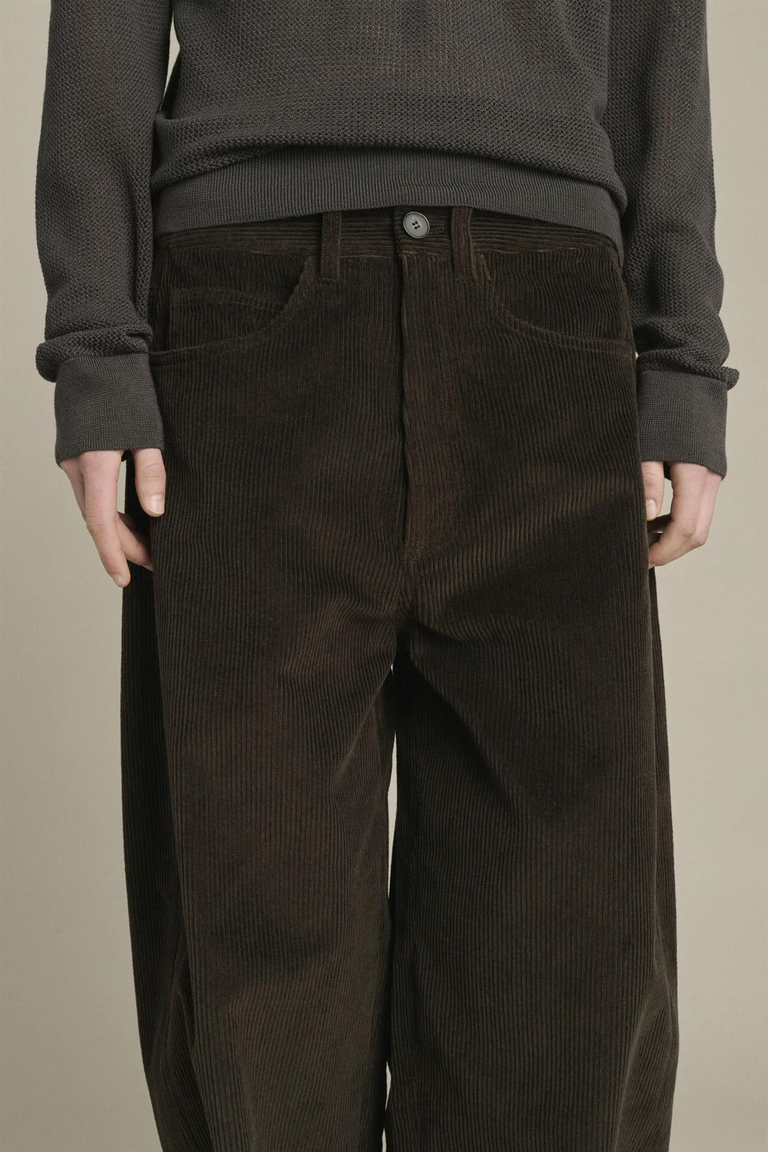 Gunther Corduroy Trouser Marron Fonce