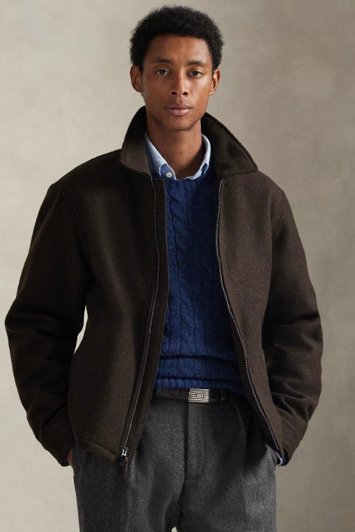 The Langdon Wool Jacket Circuit Brown