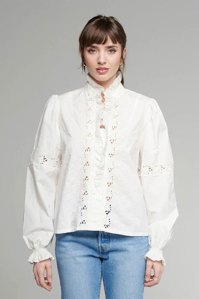 PIA TJELTA - MAY BLOUSE WHITE - Dale