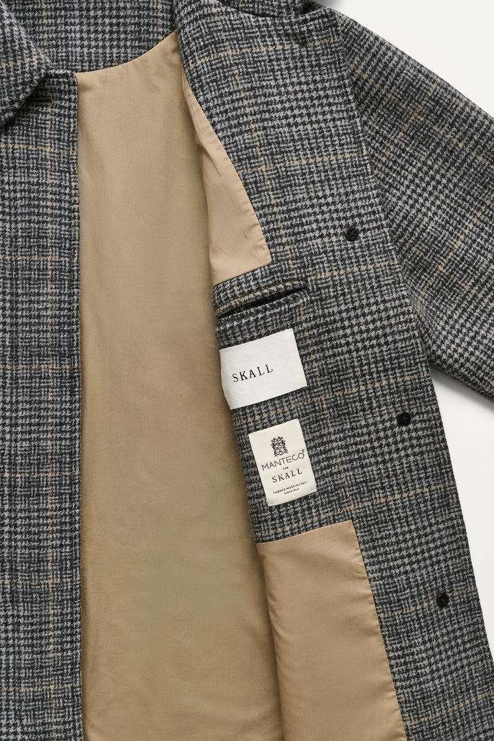 Mary Coat Grey Check