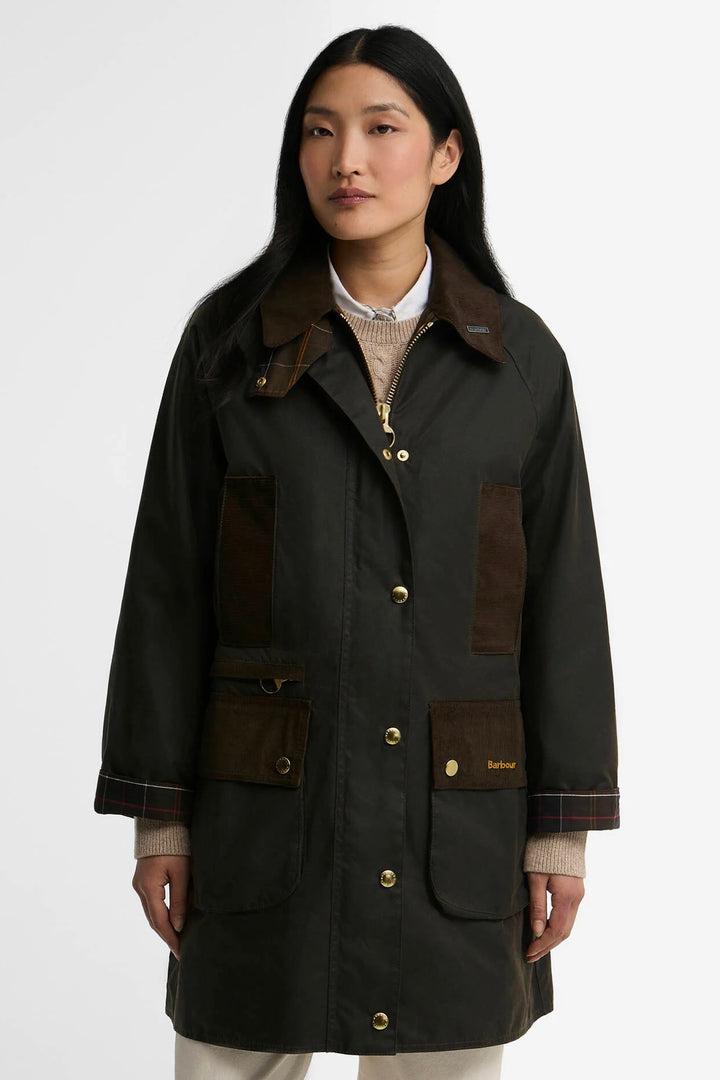 Icon Modern Beauf Wax Jacket Olive