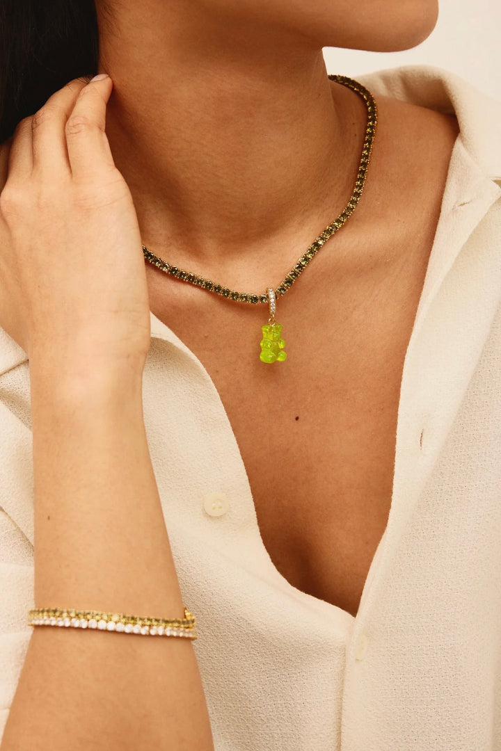 CRYSTAL HAZE Serena necklace - Olive - Dale