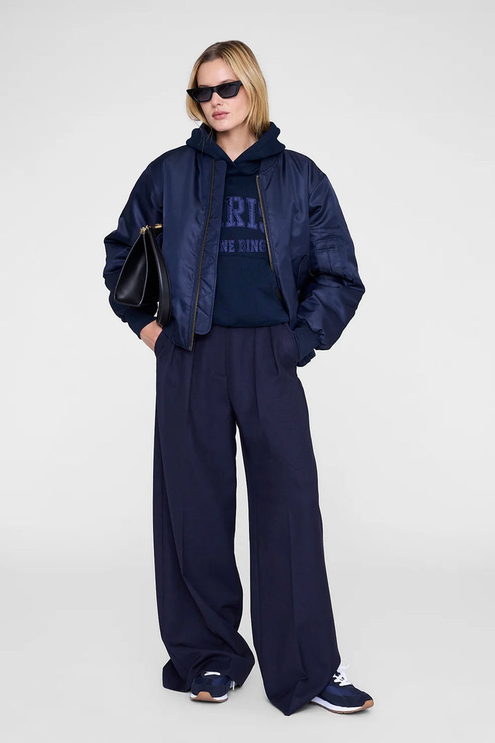 ANINE BING Juno Sneakers Navy Suede - Dale