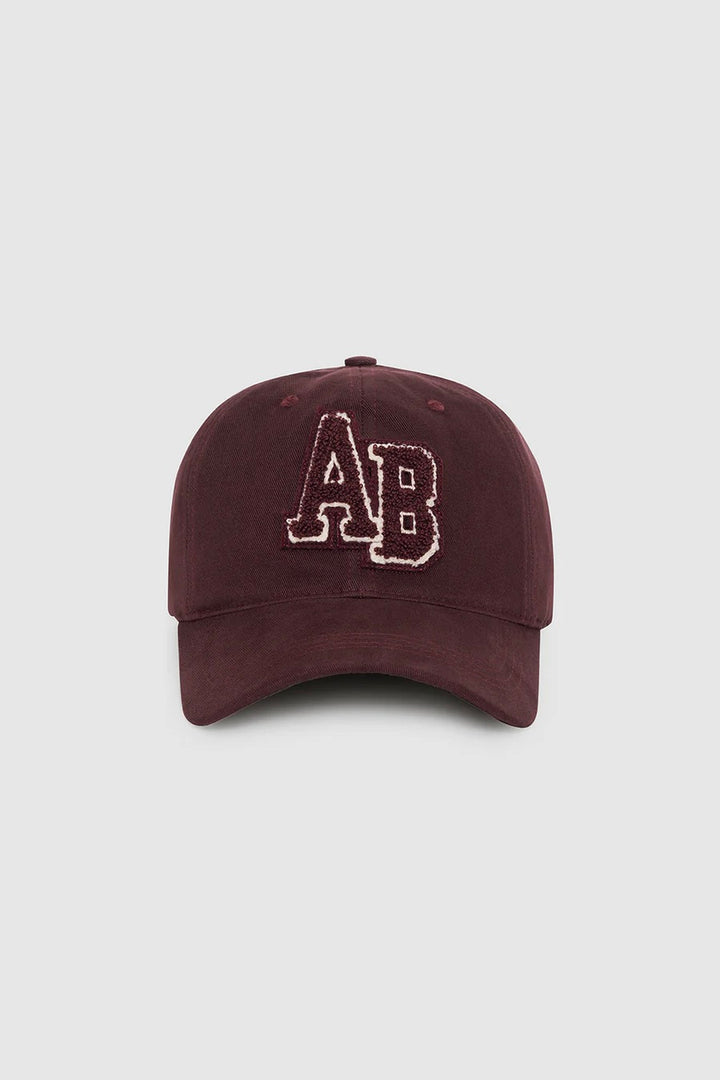 Jeremy Baseball Cap Letterman Dark Burgundy