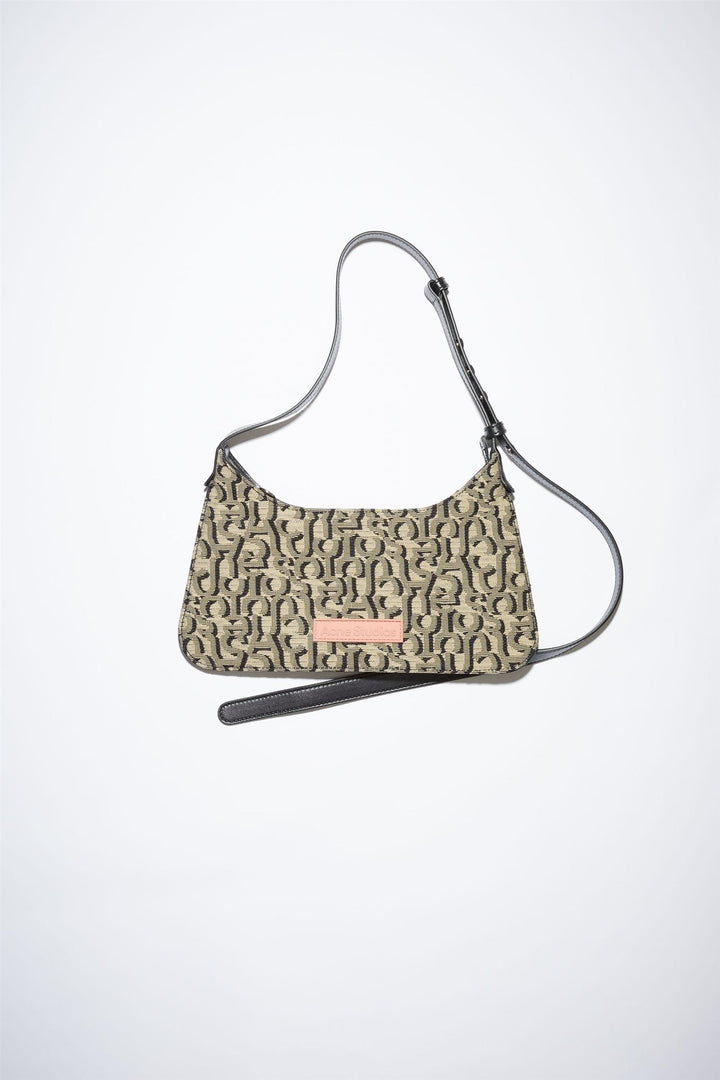 MONOGRAM PLATT MINI SHOULDER BAG BEIGE/BLACK