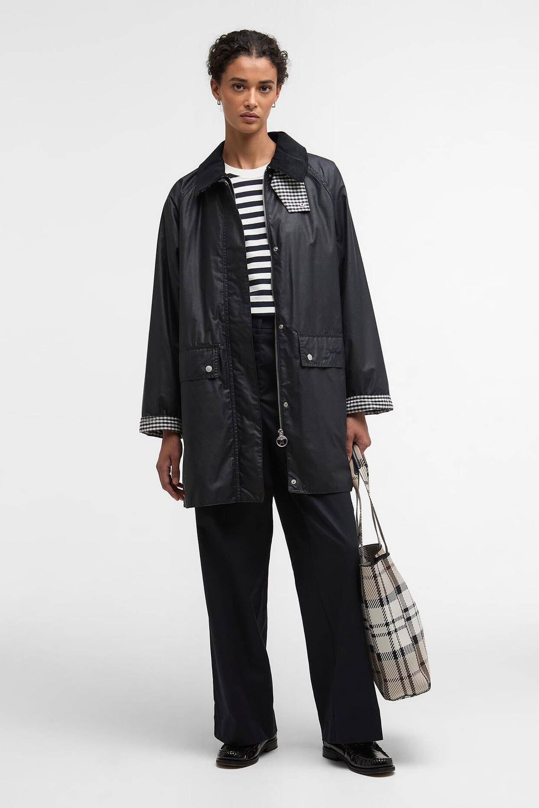 BARBOUR Wren Waxed Jacket Royal Navy - Dale