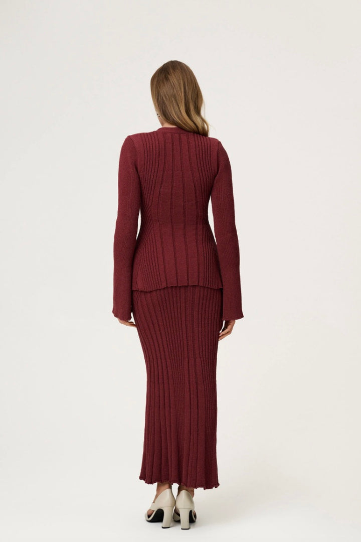 Lugo Cardigan Burgundy