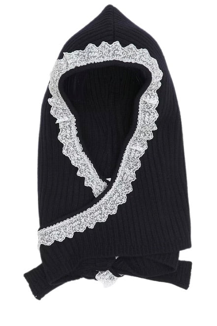 Compact Wool Balaclava Lace Sky Captain