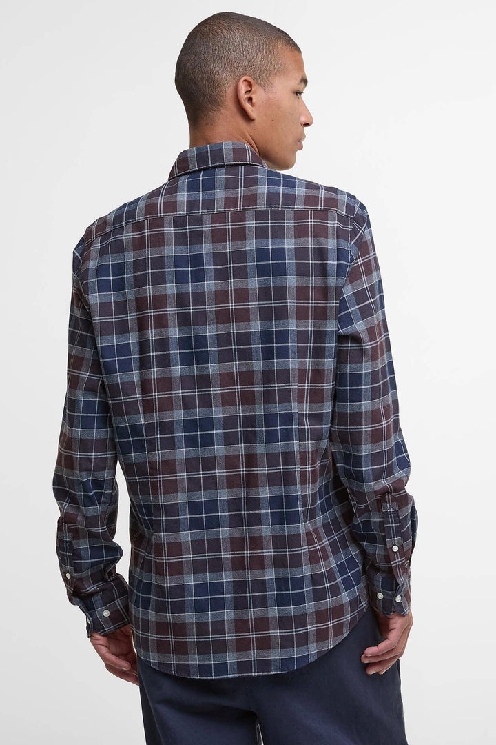 Fortrose Tailored Fit Shirt Midnight Oak Tartan