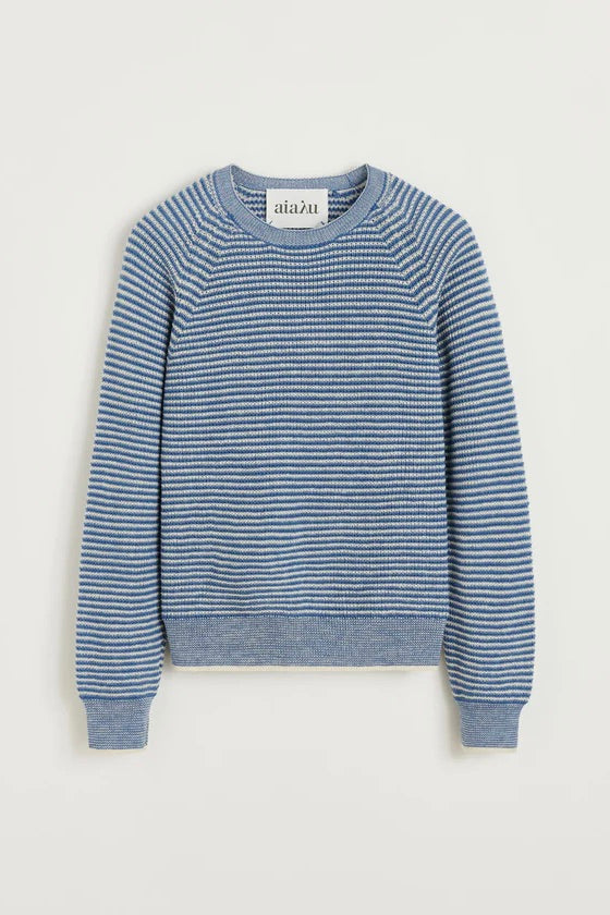 Suki Striped Pure Llama Sweater