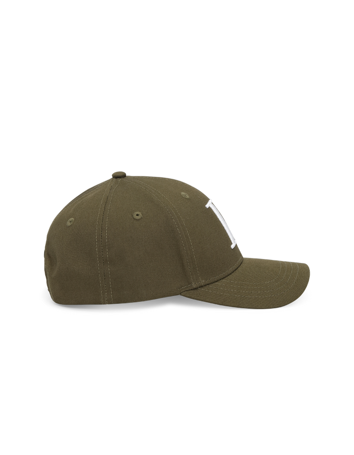LES DEUX Encore Organic Baseball Cap Olive Night Green - Dale