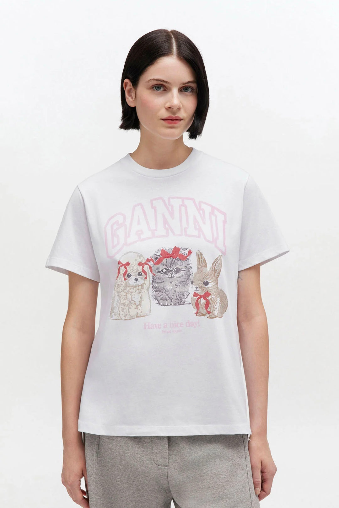Basic Cotton Jersey Cute Animals