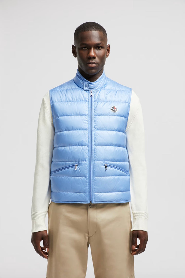 Gui Packable Down Vest Light Blue