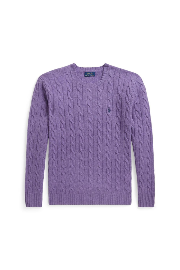 Wool Cashmere Pullover Light Coronet Purple