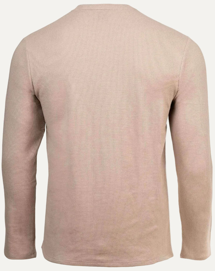 Waffle LS-Shirt Light Beige