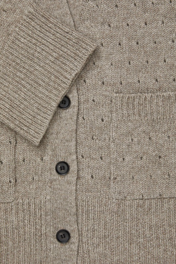 Cora Dot Cardigan Pure Soil