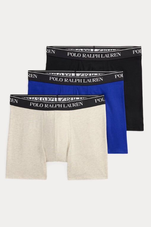 POLO RALPH LAUREN Stretch Cotton Boxer Brief 3-Pack - Dale