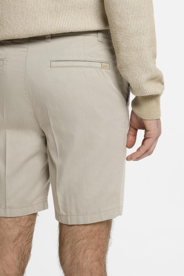 P-Kane1-EL Stretch Cotton Shorts Open Beige