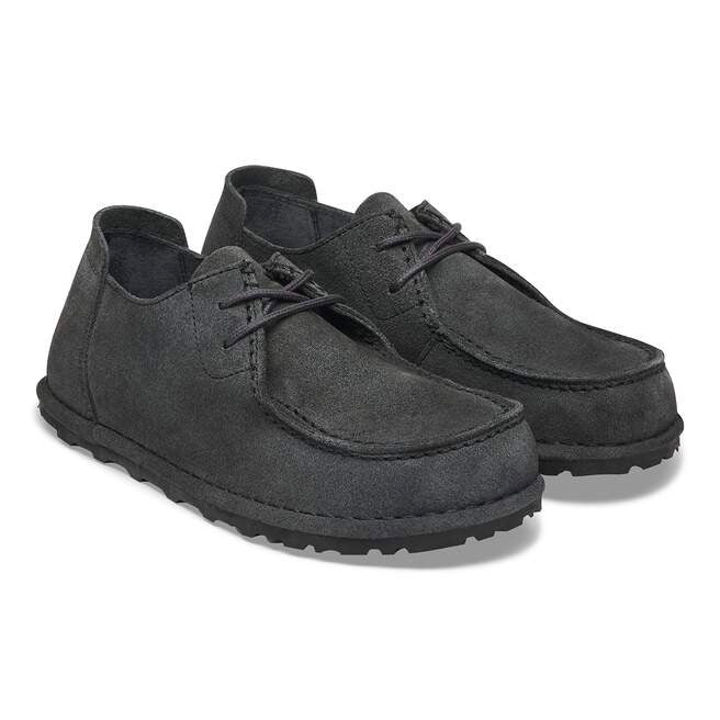 Utti Lace Suede Leather Herre Charcoal