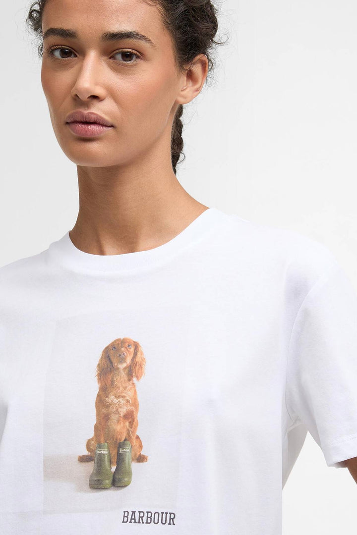BARBOUR Bedale Graphic T-Shirt White - Dale
