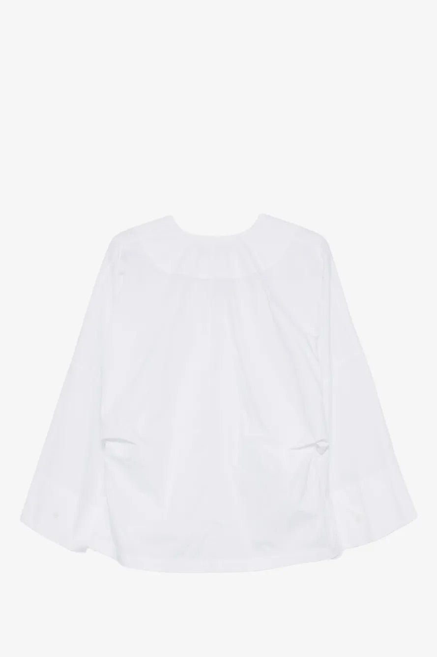 Dana Cotton Poplin Blouse White
