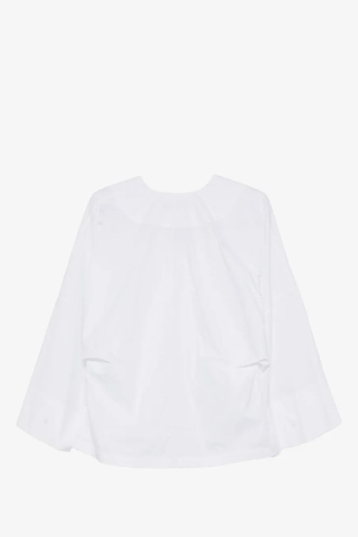 Dana Cotton Poplin Blouse White