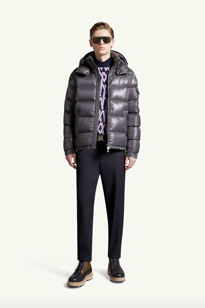 Moncler Maya Short Down Jacket Charcoal
