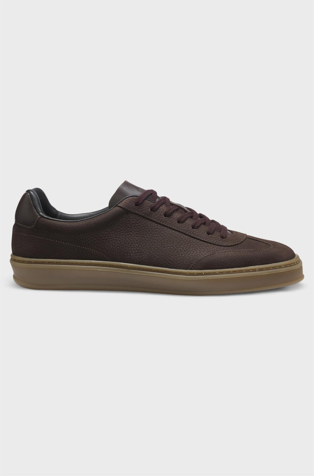Beckham Zarek_Tenn_nblt_DB Leather Sneakers Dark Brown