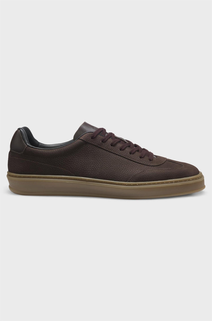 Beckham Zarek_Tenn_nblt_DB Leather Sneakers Dark Brown