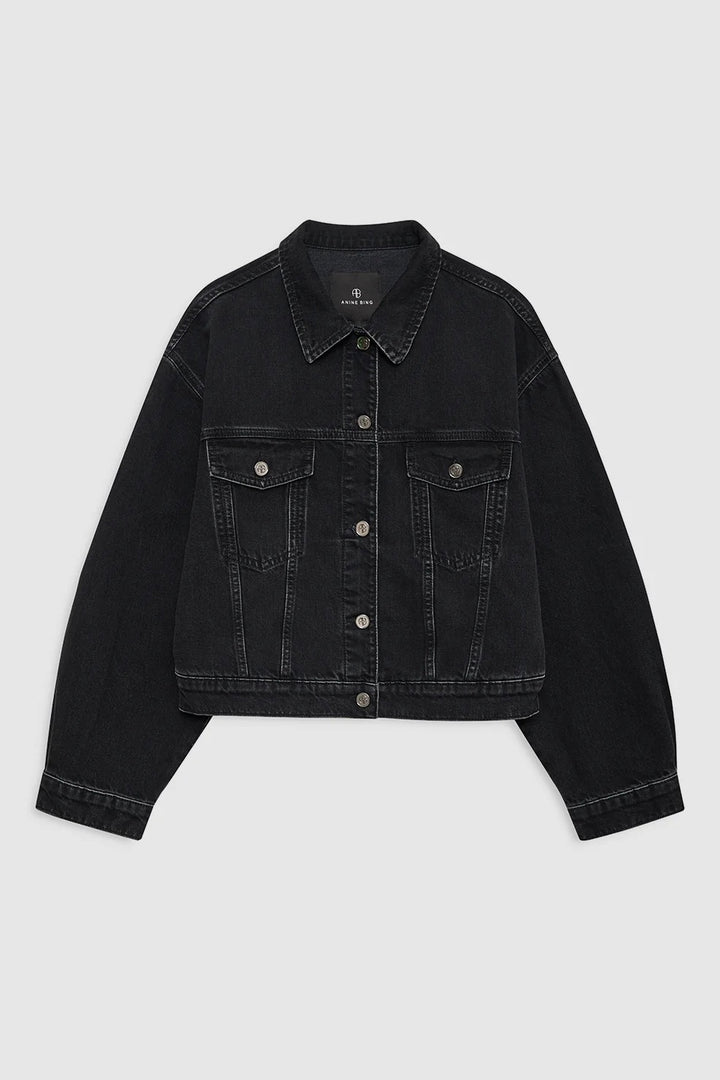 ANINE BING Quincy Jacket Vintage Black - Dale