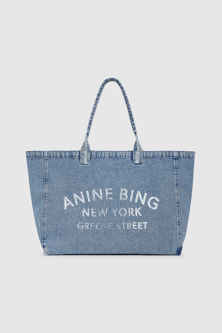 Leo Denim Tote Shadow Blue