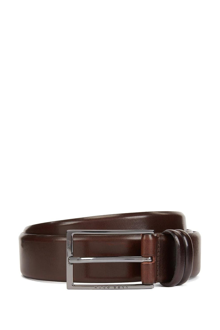 Carmello Leather Belt Dark Brown