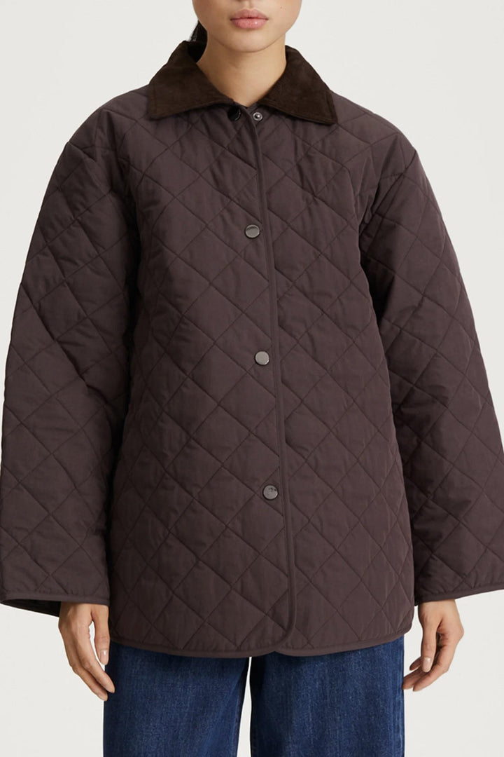 Sabria Quilted Jacket Coffee