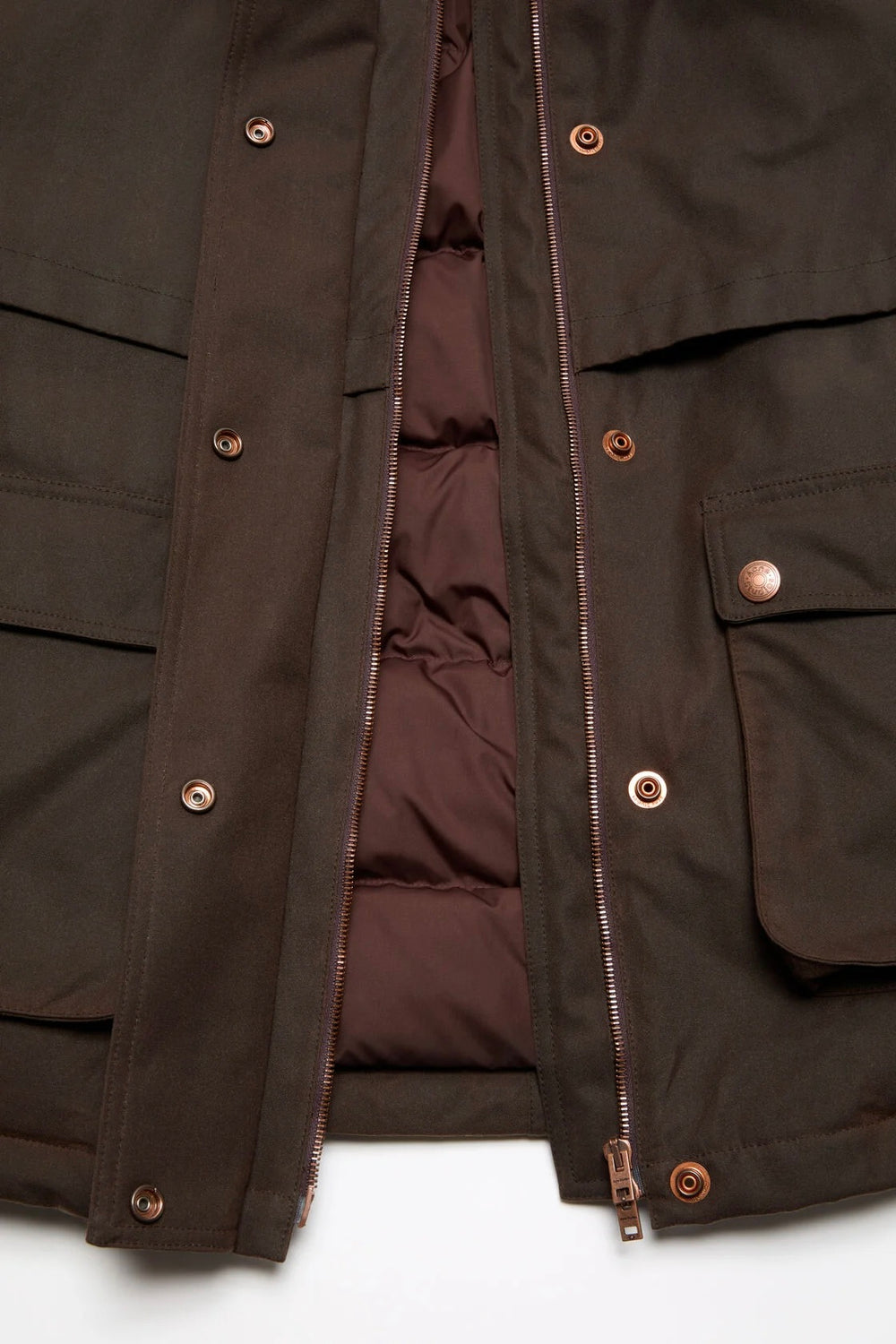 ACNE STUDIOS Waxed Canvas Blouson Jacket Dark Brown - Dale