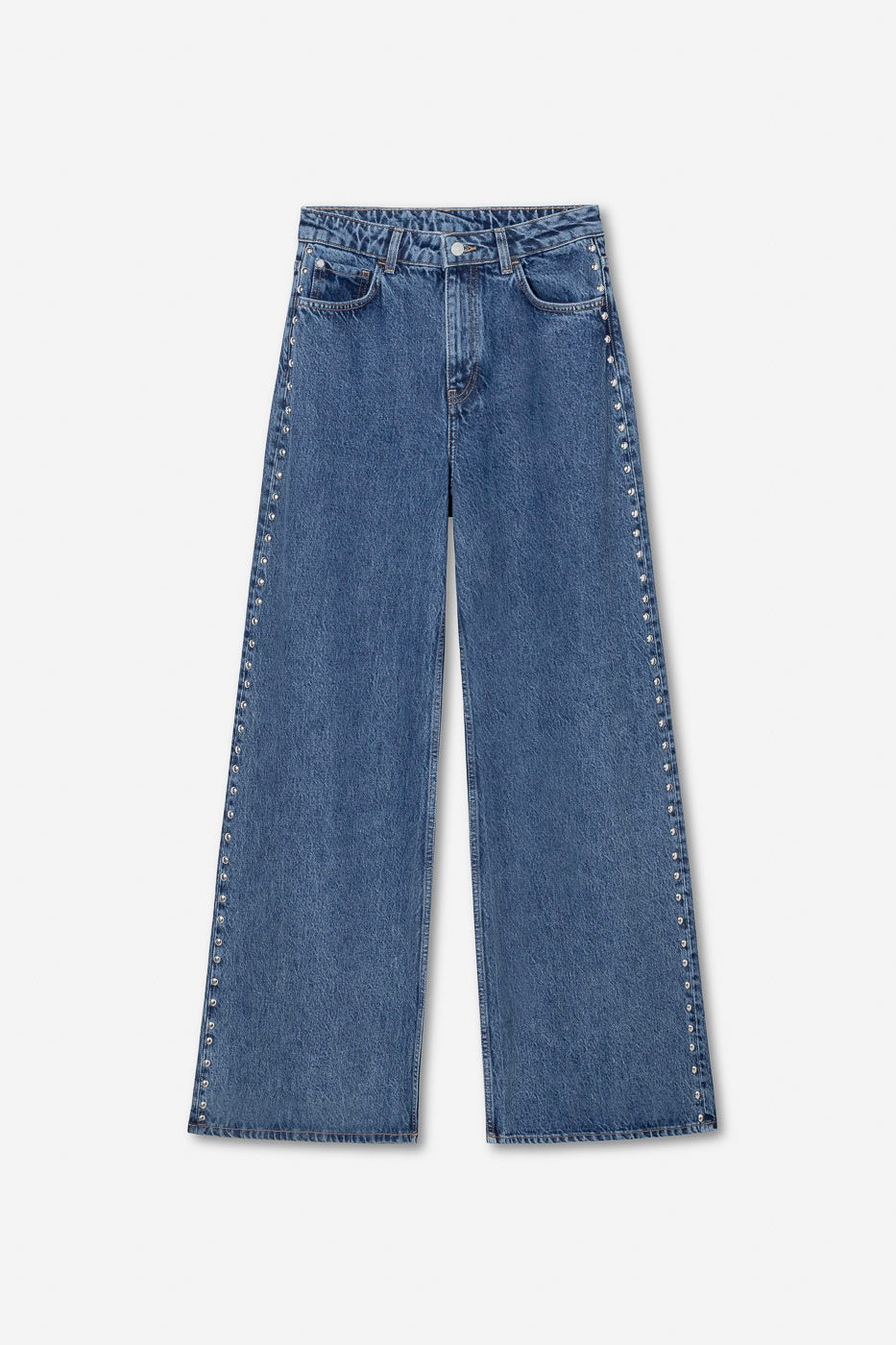 Bailey Studs Jeans Washed Dark Blue