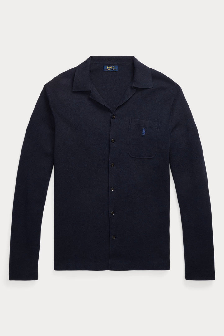 Cotton Camp-Collar Jumper Navy